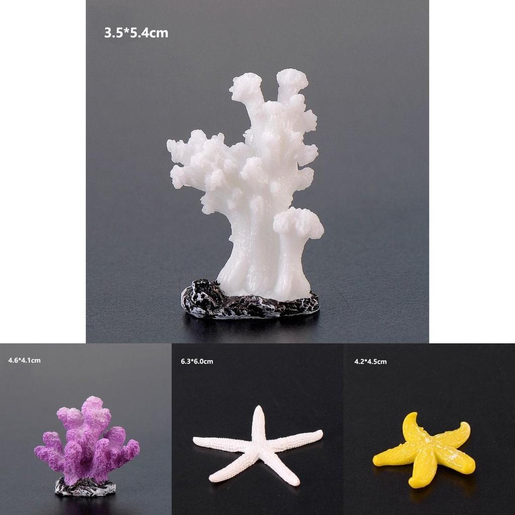 Kolorowa ozdoba z żywicy w kształcie koralowca do akwariów i zbiorników na ryby