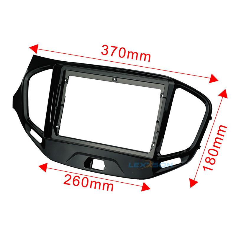 9 Inch Car Fascia For LADA VESTA 2015-2019 Double Din Dvd Fascias Audio Fitting Adaptor Facia Panel Dashboard Car Frame Trim Kit