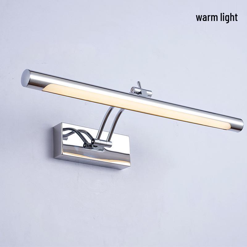 Modern Minimalist LED Vanity Mirror Light, Stainless Steel, Anti-Fog, Bathroom Makeup Wall Light