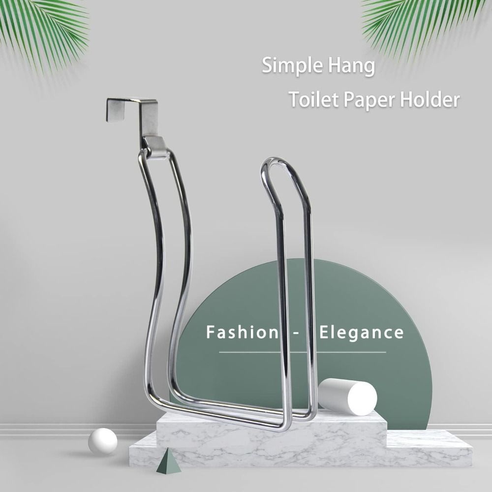 Hanging Roll Paper Hanger Punch-free Tissue Storage Holder Simple Paper Towel Organizer  Kitchen