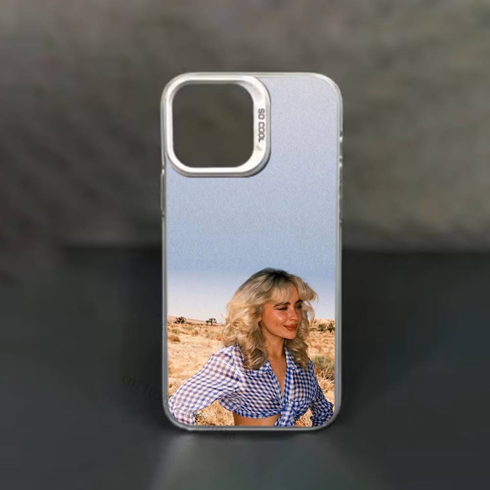 S-sabrina C-Carpenter Cartoon Phone Case for iPhone 15 16 Pro Max  Air SE 11 13 Pro 14 Plus 12 11Pro 15Pro Max 16e Cover