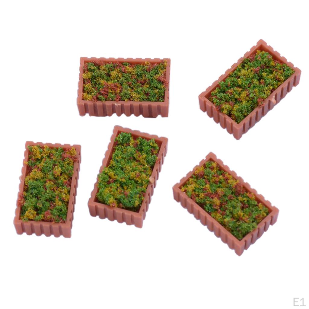5 Pieces Plastic S Miniature Landscape for Fairy Garden Dollhouse Decoration