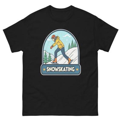 Snowskating Sport Sportliche Aktivität Spiel T-Shirt