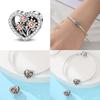 Copper Heart Beaded Wishing Bottle & Princess Crown Charms Fit Originalbracelet Diy Jewelry Making Women Gift