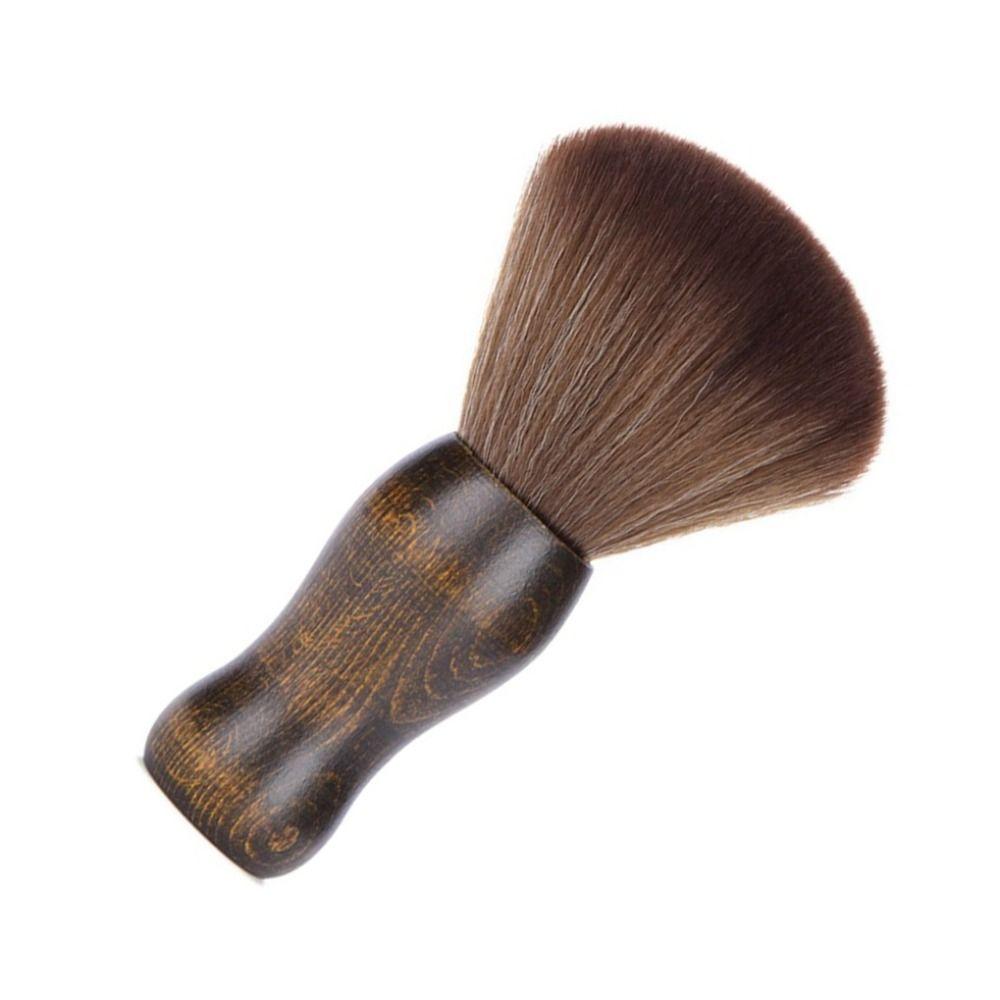 Wooden Handle Cleaning Haircut Tool Specialty Vinyl Record Cleaner Barber Soft Brush  Neck Face
