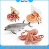 Cross-Border Marine Animal Models: Octopus, Swordfish & Hermit Crab - Children's Cognitive Underwater Creatures & Decorations