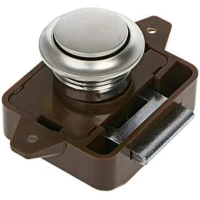 Camper Car Push Lock Button Catch Lock Cupboard Door Knob Caravan Motorhome Boat RV Cabinet Push Latch Desk Drawer Furniture