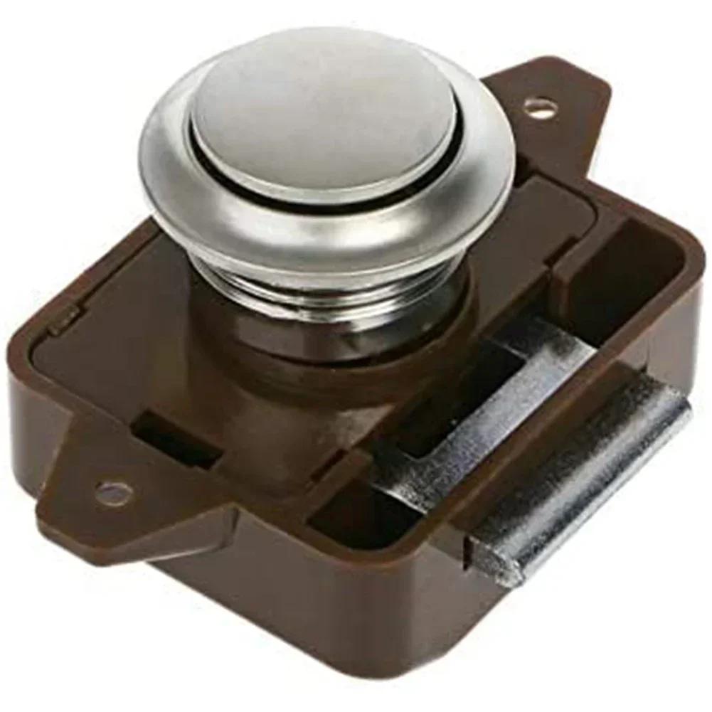 Кнопка-защелка для шкафчика автодома, ручка-защелка для двери шкафчика, ручка двери шкафа каравана, автодома, лодки, RV, защелка-кнопка для шкафа, ящика стола, мебели China Mainland