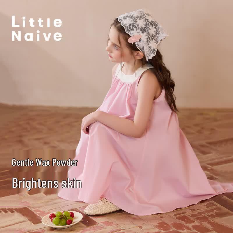 Little Naive Girls  Back Bow Cotton Vest Dress 160