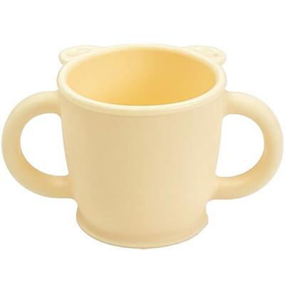 Bio Factory Baby Silikon Teddybär Beide Hand Tasse, Buttercreme, 1 Stück