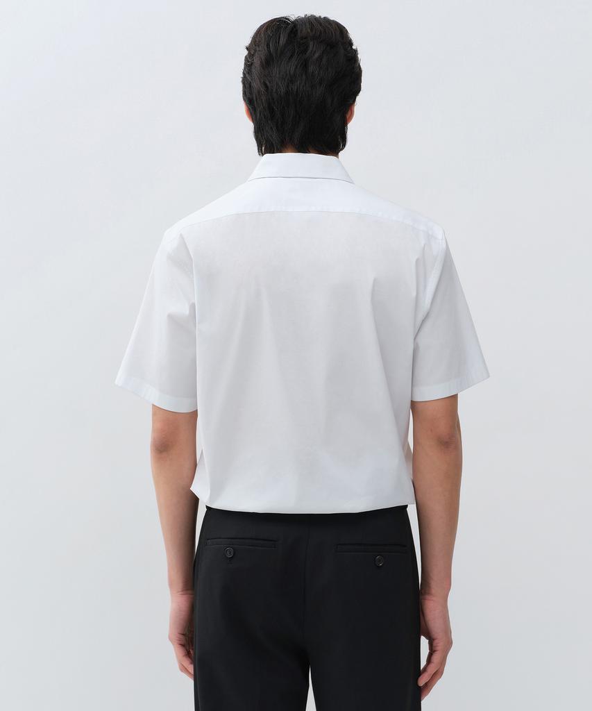 MUSINSA STANDARD Basic Short Sleeve Dress Shirt [White]