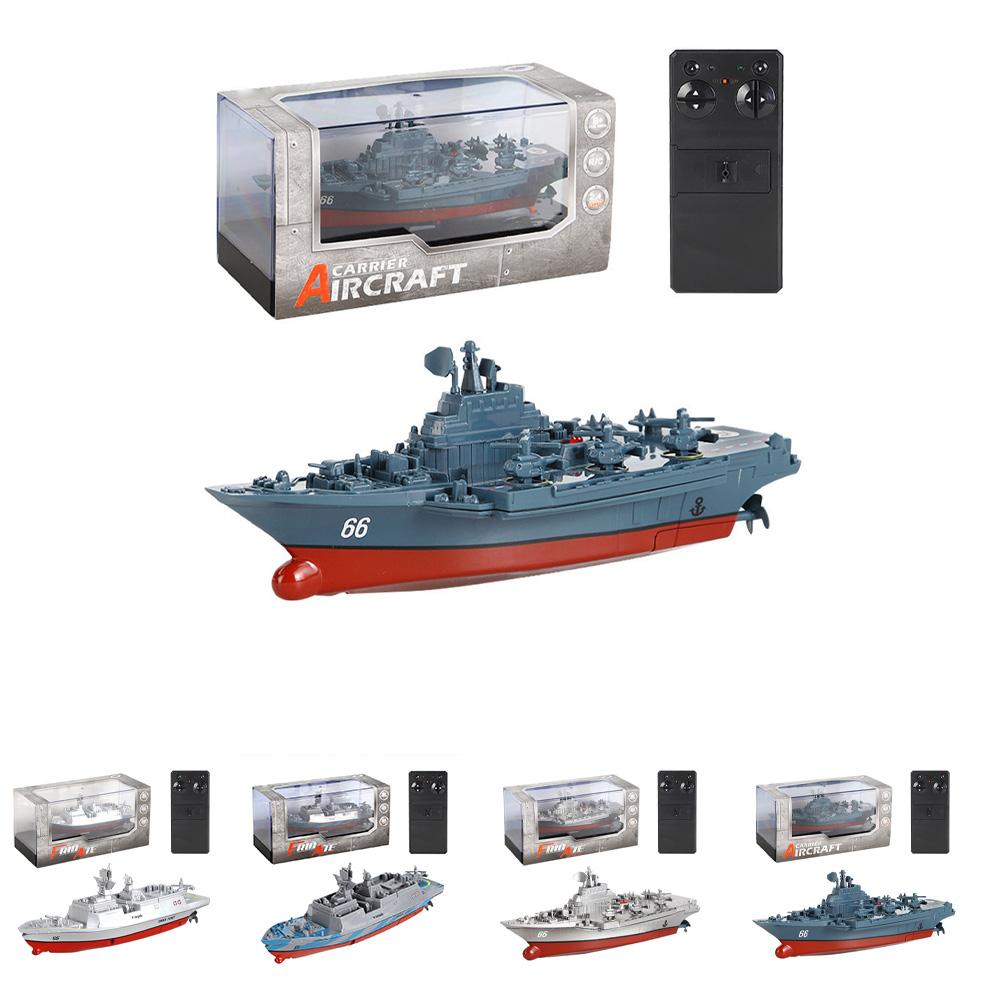 2.4Ghz RC Boat Remote Control Ship 10KM/H High Speed Mini Aircraft Carrier Frigate Model Gifts For Kids