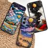 Creative Landscape Patterns For Motorola G85 Edge 50 G24 G35 G14 G04 40 G72 G34 G G54 G13 G32 5G Black Phone Case