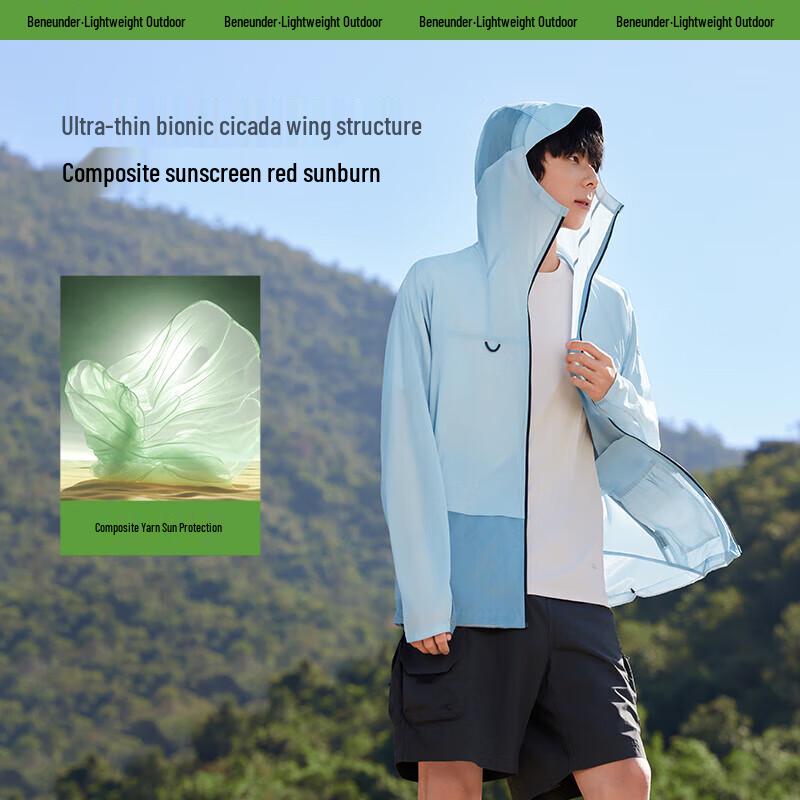 Beneunder Men's Outdoor UV Protection Breathable Quick-Dry Jacket