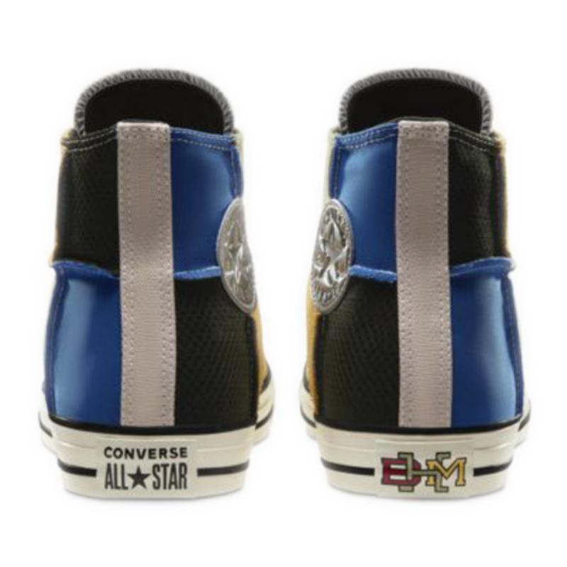 Converse Chuck Taylor All Star BHM Comfortable and Versatile High-Top Canvas Shoes Unisex Colour Blocking