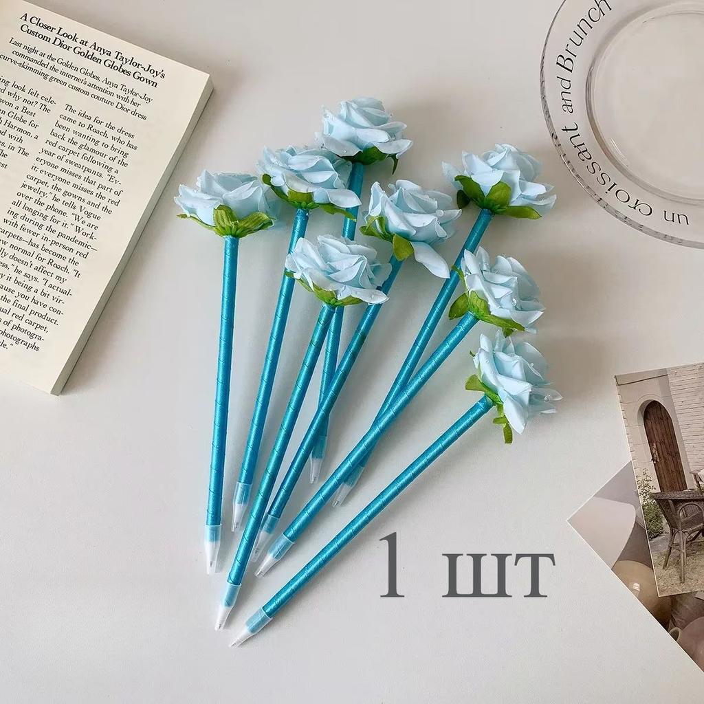 1 PcCute Simulation Floral Gel Pen Creative Design Feather Flower Ballpoint Pen for Kids Sweet Stationery Pen School Supplies