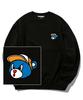 TRIPSHION Blue Bear Logo Crew Neck - Black