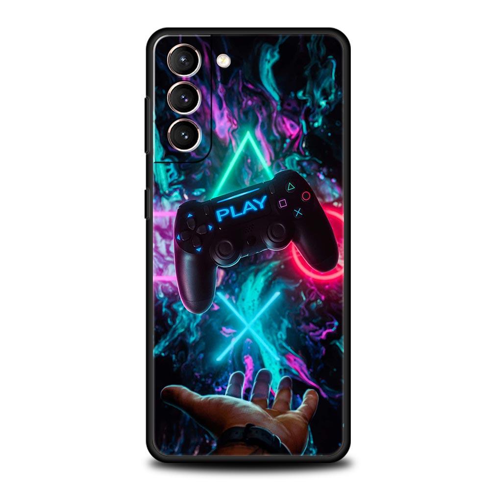Game Controller Graphic Phone Case Cover for Samsung Galaxy S26 S25 S24 S23 S22 S20 S21 FE Ultra S25 Edge Plus 5G Soft TPU Shell