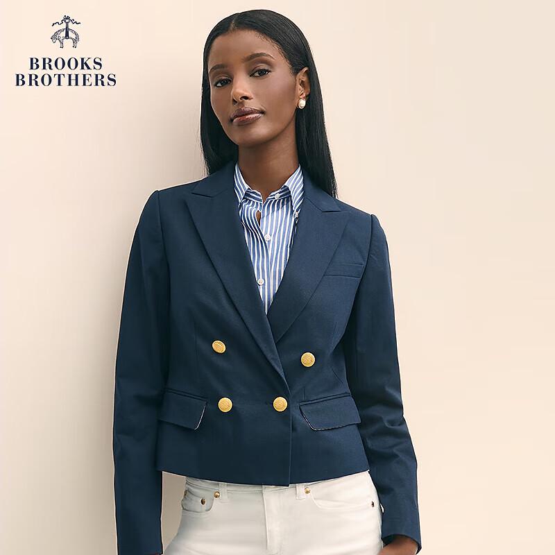 

Brooks Brothers Women s Short Academy Style Metal Button Blazer S 2