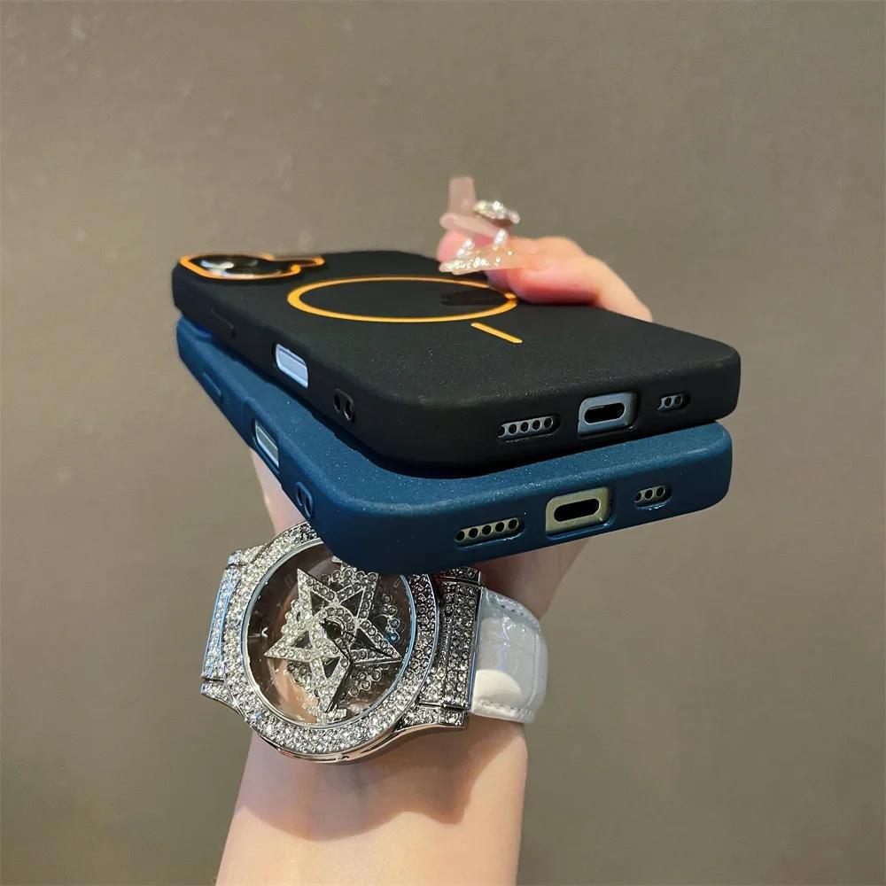 Ultrathin Simple  Case for For Iphone 16 1 14 13 12 11 Pro Max 14 Plus Matte Hit Color Lens Wireless Charging Soft TPU Cover