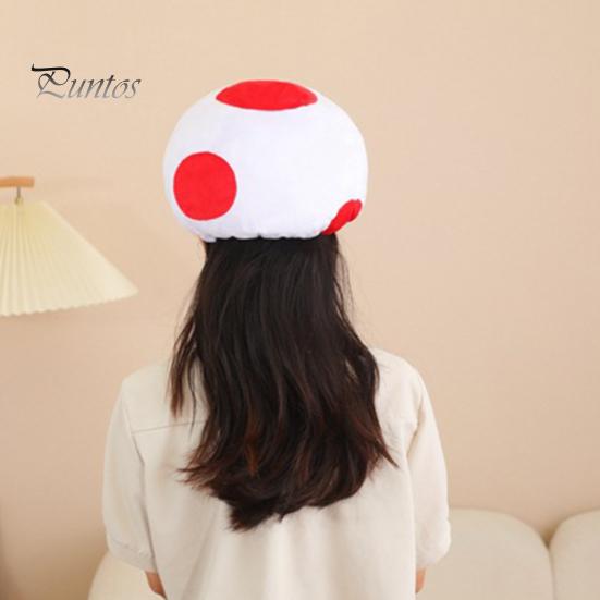 Paddenstoelhoed Mannen Vrouwen Kinderen Hoofddeksel Hoed Uniek Zacht Hoofddeksel Kostuumaccessoire Cosplay Fancy Dress Props