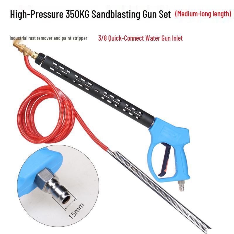 Ultra-High Pressure Sandblasting Gun for Rust, Paint, and Dirt Removal - Car Wash and Surface Cleaning