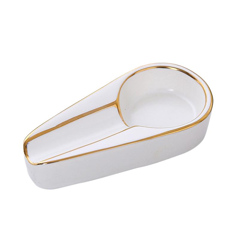 2025 New Cigar Ashtray Fashion Portable Cigar Smoking Accessories Single Slot Ceramic Cigar Ashtray Gift for Boyfriend Husband