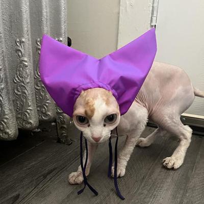 Cat Shower Cap Adjustable Waterproof Bathing Hat with Ear Cover Washing Bathing Raining Protection Cap for Cats