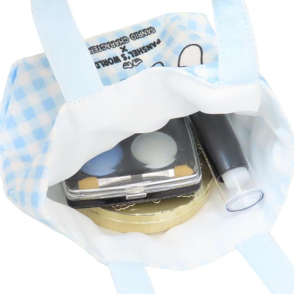 Marimo Craft Panshell X Sanrio Characters Mini Tote BagMini Tote Bag, Compact and Cute, Panshell X Cinnamoroll, Approx. W160 X H100mm