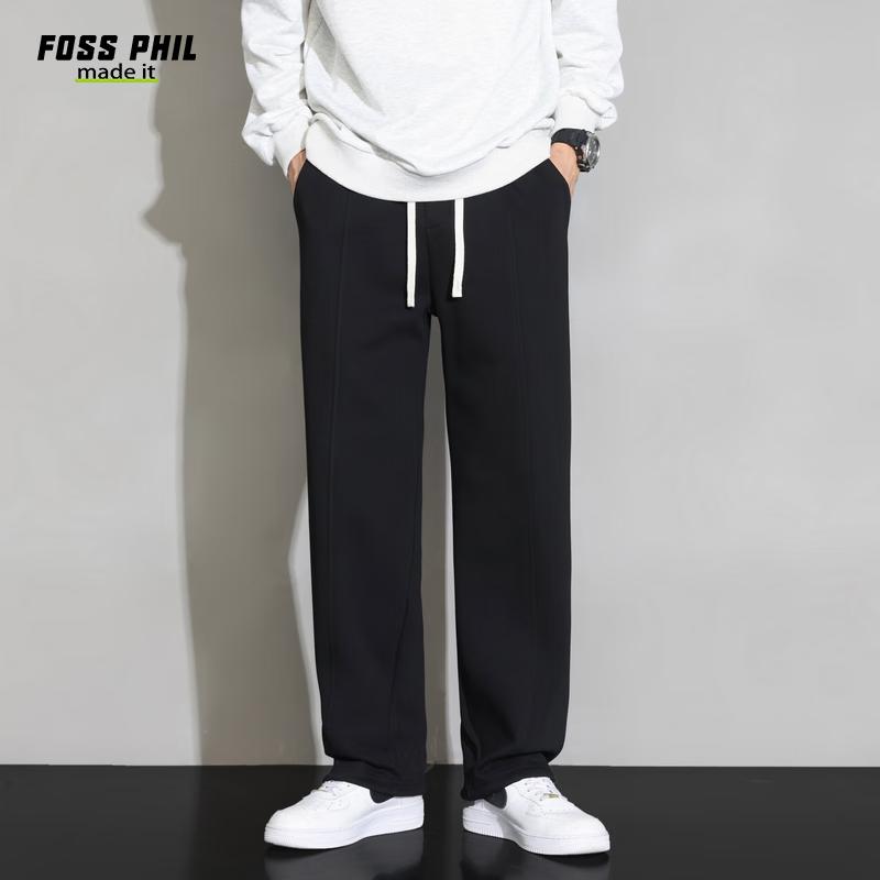 Foss Phil Men's Drawstring Straight Casual Pants 6008