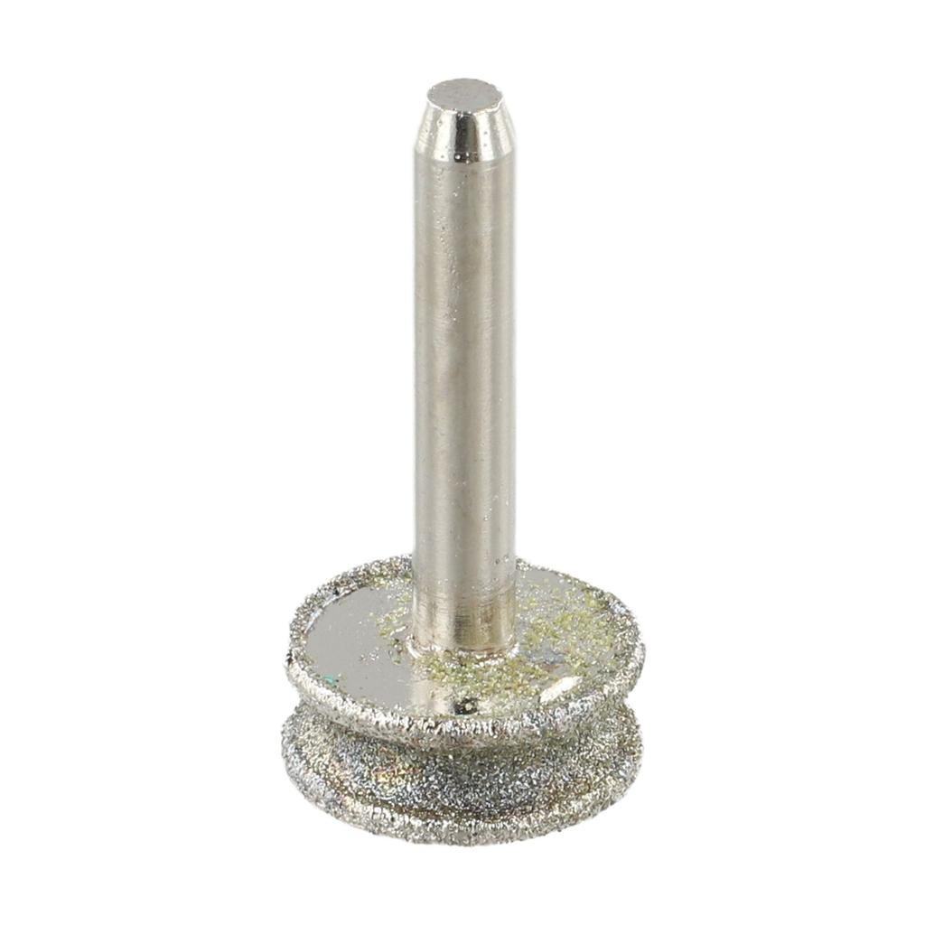 Rounded Edge Grinding Wheel for Jade Carving and For Glass Polishing Compatible with Electric Drill At 3600 RPM