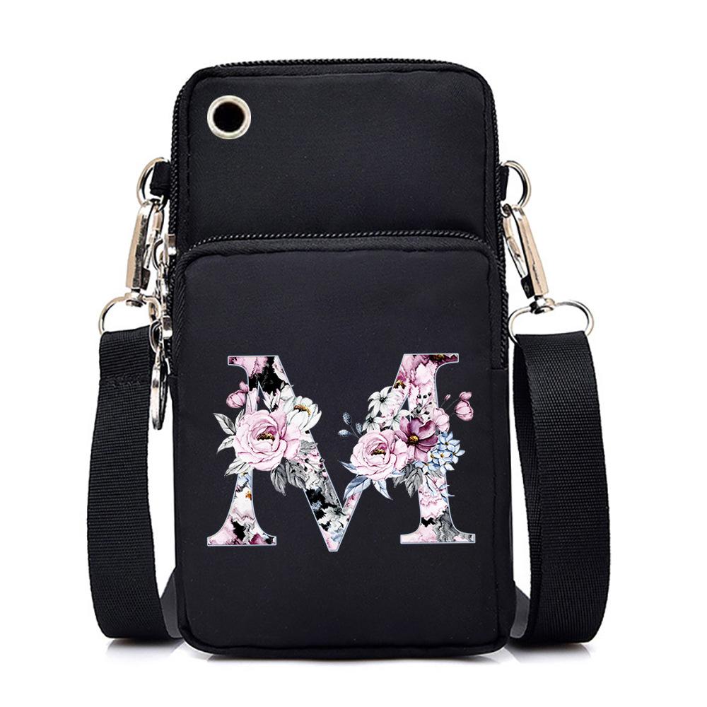 Printed casual portable messenger bag new shoulder bag multi-function fashion mobile phone bag