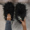 New Mao Mao Mop Large Size Indoor Casual Slippers Autumn and Winter Warm Women's Hair Slippers