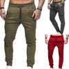 Pantalon de survêtement respirant couleur unie cordon de serrage taille élastique pantalon skinny d'extérieur pour la salle de sport