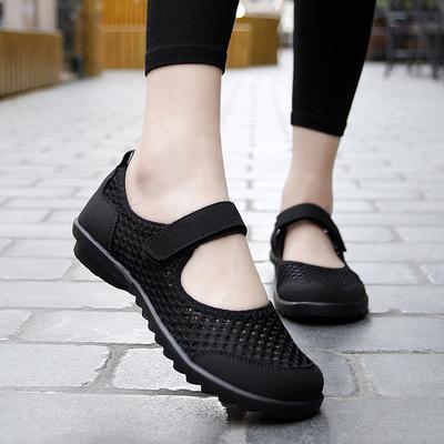 Summer Sandals Women Mary Jane  Mesh Driving Shoes Comfort Casual Slip On Plus Size Beach Shoes