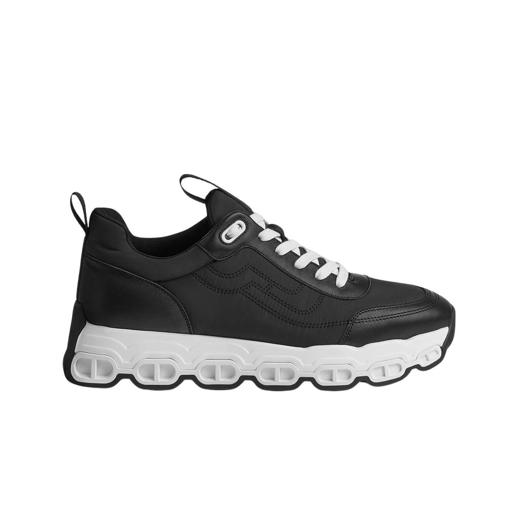 Hermes Impulse Sneakers Parachute Fabric Calfskin & Noir