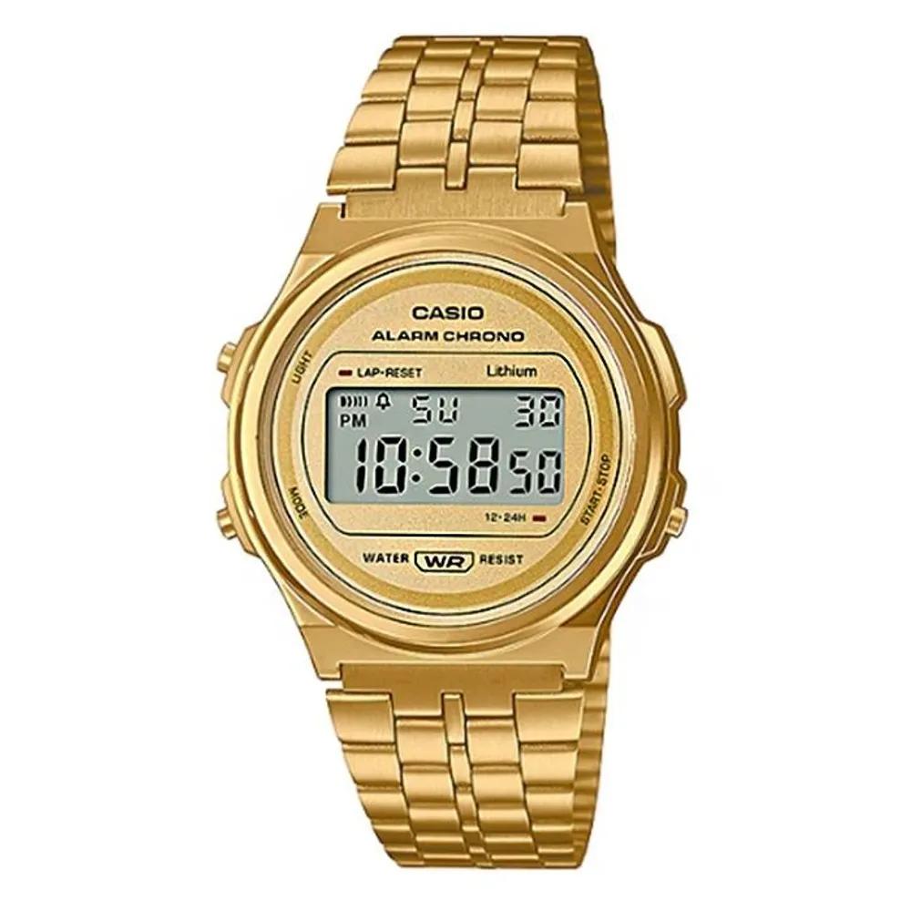 Cio A171WEG-9A Gold Metal Band Wristwatch