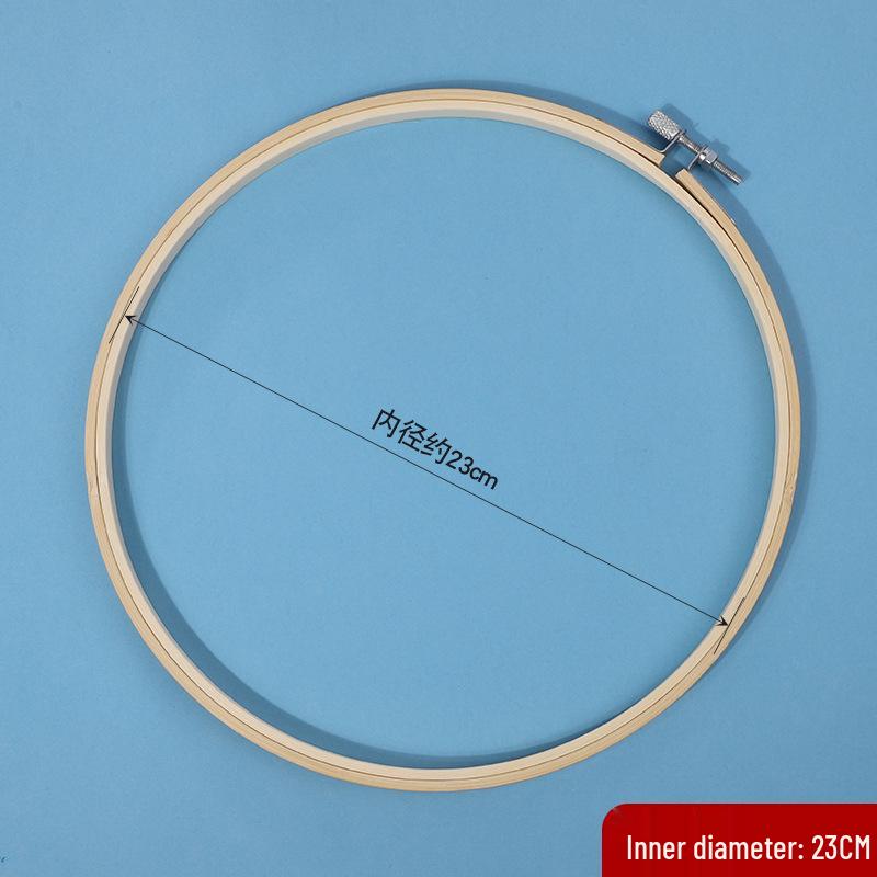 Handmade DIY Cross-Stitch Round Moso Bamboo Embroidery Hoop Frame Holder