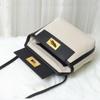 Women'S Bag Canvas With Cowhide Casual Bag Shoulder Messenger Handbag Fashionable And Versatile