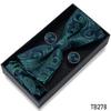 Classic Bowtie Bow Ties for Mens Butterfly Bowknot Pocket Square Cufflinks Suit Set Bussiness Accessories