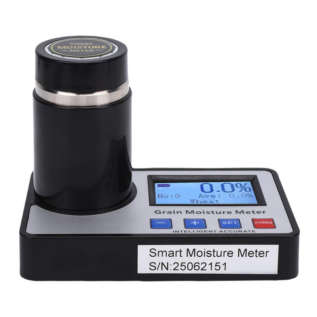 19 Grains Humidity Tester High Accuracy Grain Humidity Meter with Auto Temperature Compensation for Coffee Beans Cocoa