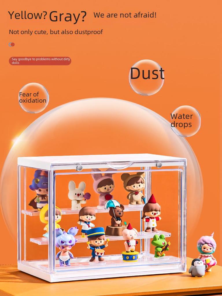 Xingyou Klarer Acryl-Aufsteller: Staubdichte & Wasserdichte Aufbewahrung für Blindboxen.