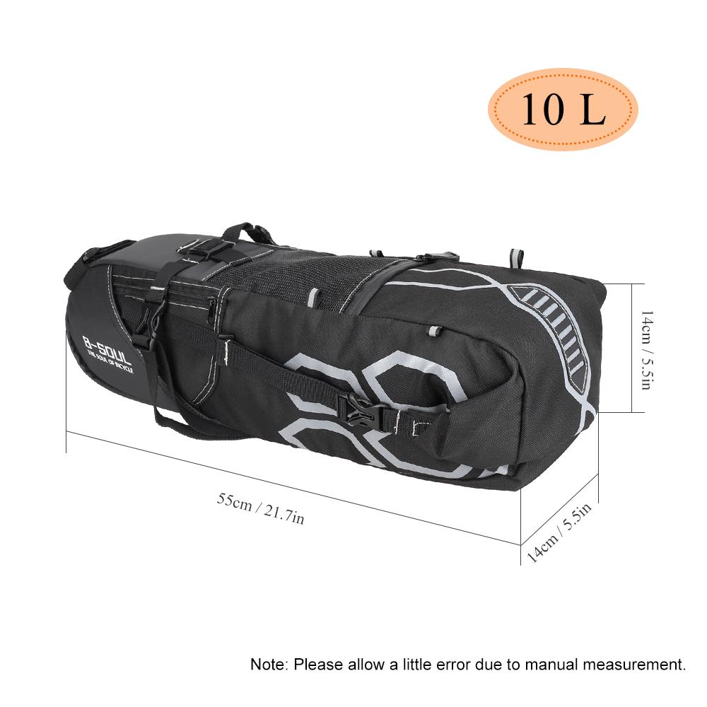 10L Bike Bag Bike Rear Seat Bag Bicycle Tool Storage Pouch Cycle Saddle Tail Packs Bike Storage Bag