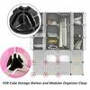 60 DIY  Modular Closet Organizer Wardrobe Rack Storage Cabinet Clothes Shelf