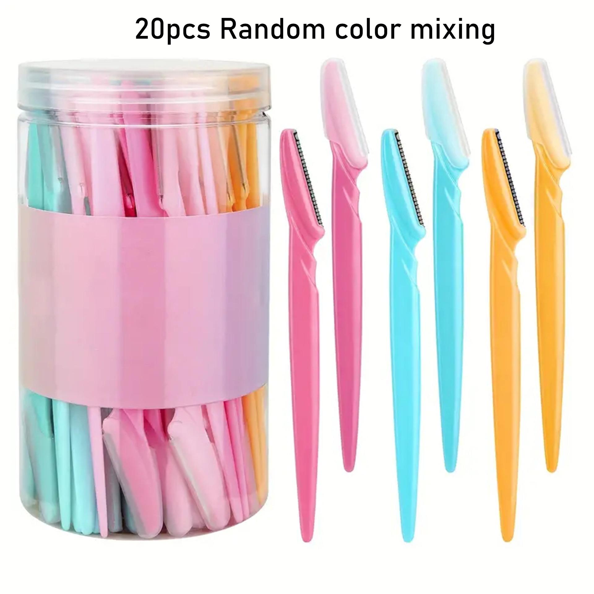 

20 шт. Консервированный макро триммер для бровей, скребок для бровей, устойчивый к царапинам, консервированная красота и лезвие для сбривания бровей, инструмент для красоты