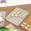 1PC dumpling storage box, frozen dumpling box for refrigerator, food grade dumplings, special tray for quick-frozen dumplings, fresh-keeping box.