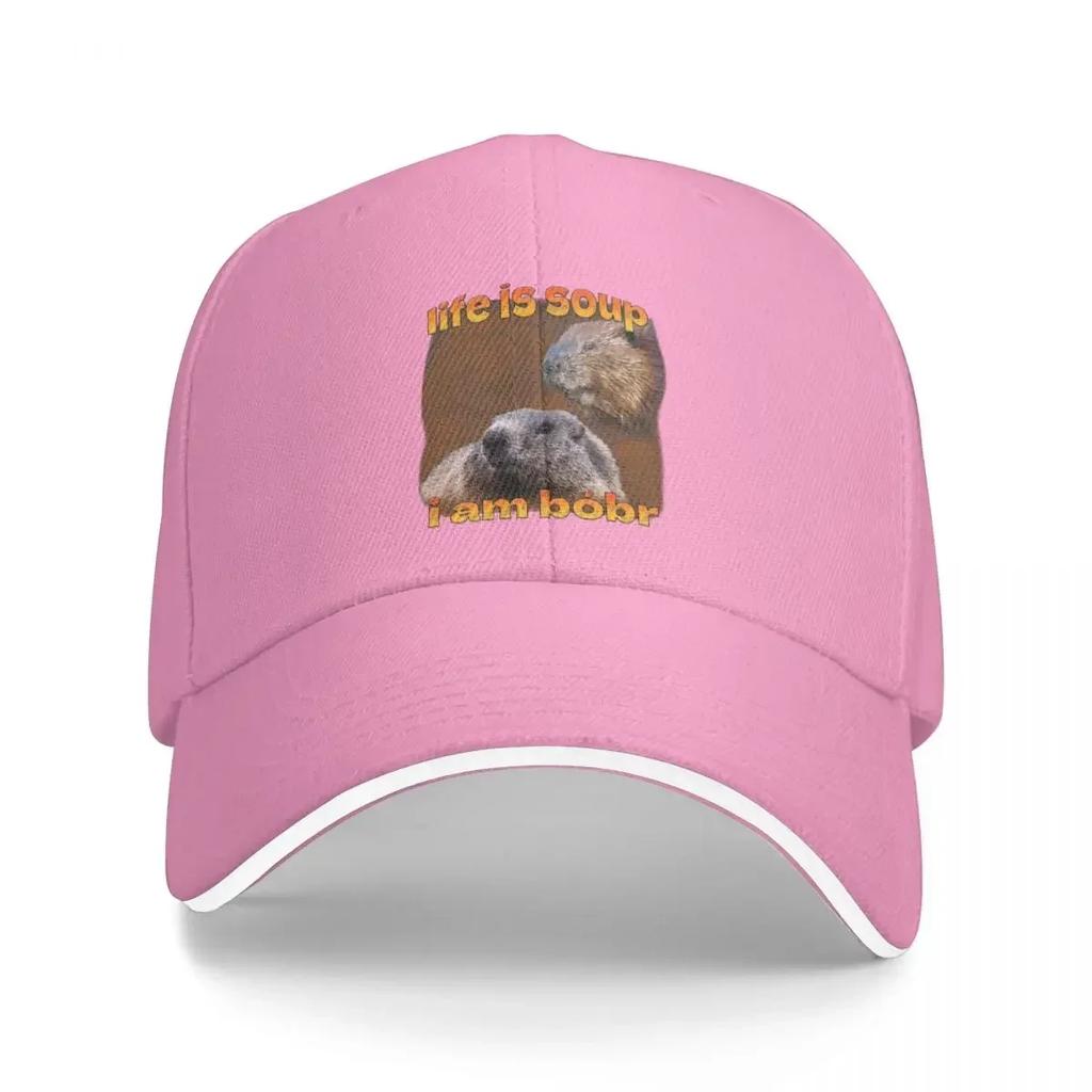 Life Is Soup I Am Bobr Kurwa Bober Beaver Meme Baseball Caps Casquette Unisex Hats