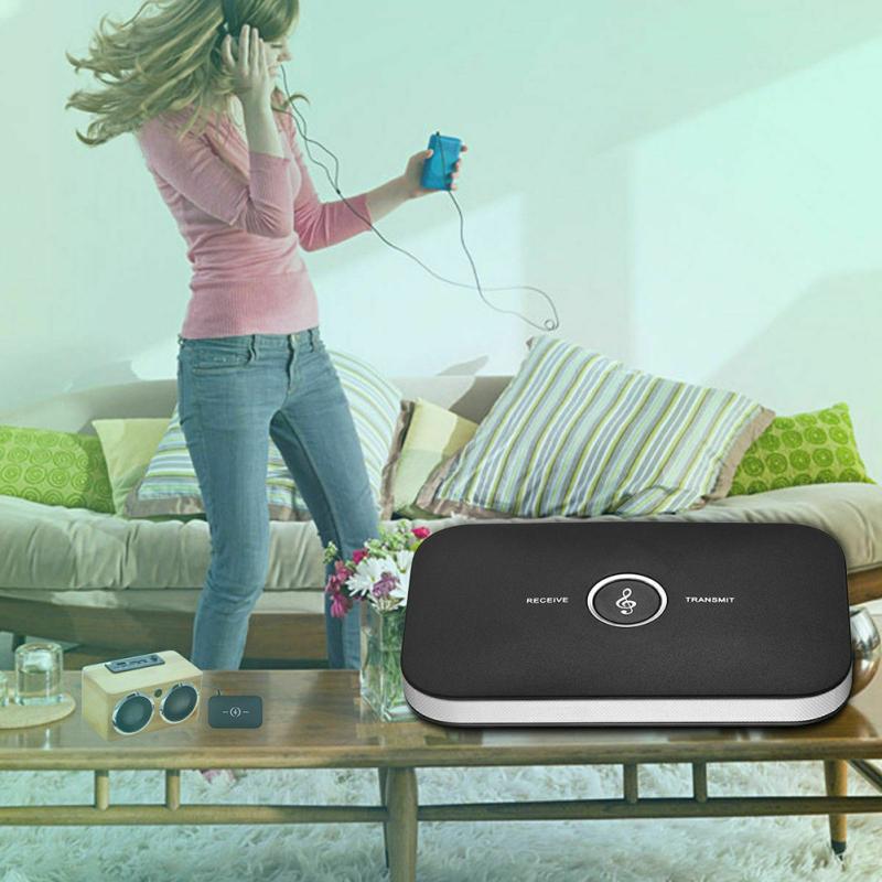 Car Wireless Bluetooth-compatible 5.0 Transmitter Receiver 2-in-1 Audio Adapter 3.5mm Jack Stereo