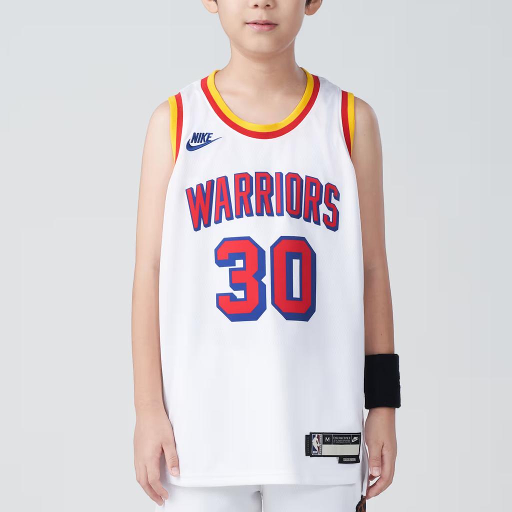 Nike Dri-Fit NBA Hardwood Classics Series Swingman Jersey Comfortable Fashion Casual Short Sleeve Kids tops White IF4501-100