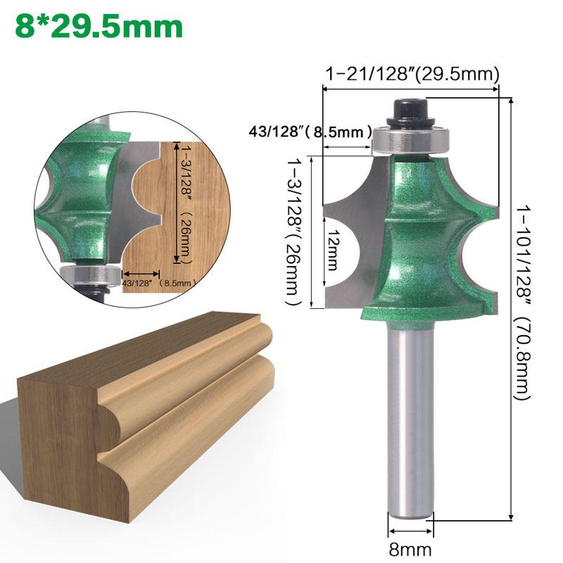 1/2pcs 8mm Shank Drawing Line Router Bit for Wood Woodworking Tools